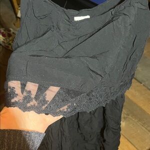 Garage black lace dress